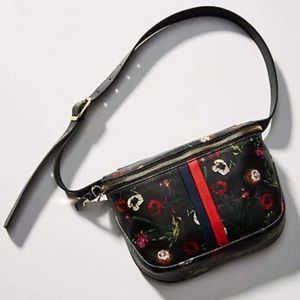 CLARE V. DESERT RACER STRIPED BELT BAG